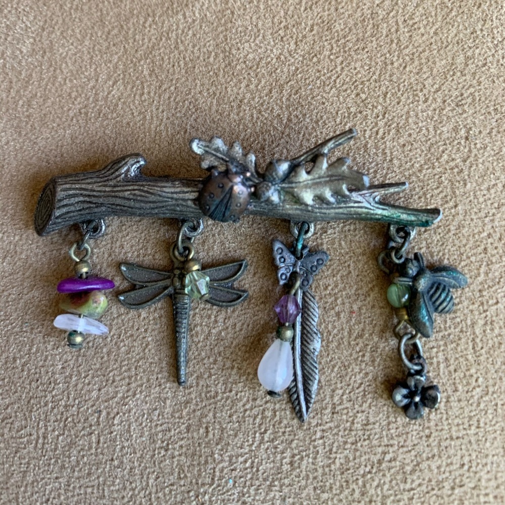 🪲🦋Woodland Brooch 🐝🐞